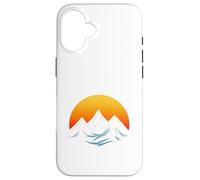 T-Shirt Graphique Minimalist Mountain & Sun - Adventure Aesthetic Coque pour iPhone 16