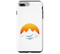 T-Shirt Graphique Minimalist Mountain & Sun - Adventure Aesthetic Coque pour iPhone 7 Plus/8 Plus
