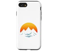 T-Shirt Graphique Minimalist Mountain & Sun - Adventure Aesthetic Coque pour iPhone SE (2020) / 7/8