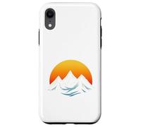 T-Shirt Graphique Minimalist Mountain & Sun - Adventure Aesthetic Coque pour iPhone XR