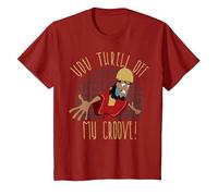 T-shirt graphique New Groove Kuzco Thrown Off de Disney Emperor's T-Shirt, Enfant, Canneberge, 3 ans