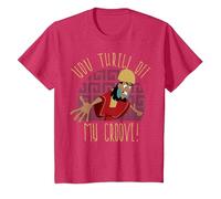 T-shirt graphique New Groove Kuzco Thrown Off de Disney Emperor's T-Shirt, Enfant, Rouge Chiné, 4 ans