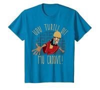 T-shirt graphique New Groove Kuzco Thrown Off de Disney Emperor's T-Shirt, Enfant, Saphir, 10 ans