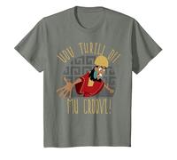 T-shirt graphique New Groove Kuzco Thrown Off de Disney Emperor's T-Shirt, Enfant, Vert kaki chiné, 6 ans