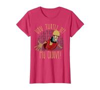 T-shirt graphique New Groove Kuzco Thrown Off de Disney Emperor's T-Shirt, Femme, Rouge Chiné, M