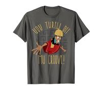 T-shirt graphique New Groove Kuzco Thrown Off de Disney Emperor's T-Shirt, Homme, Asphalte, L