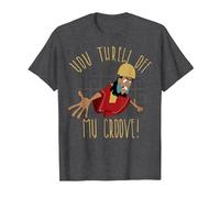 T-shirt graphique New Groove Kuzco Thrown Off de Disney Emperor's T-Shirt, Homme, Chiné Foncé, L