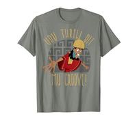 T-shirt graphique New Groove Kuzco Thrown Off de Disney Emperor's T-Shirt, Homme, Vert kaki chiné, 3XL