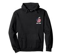 T-Shirt Graphique New York City The Big Apple avec Drapeau américain Sweat à Capuche