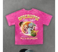 T-shirt graphique pour hommes avec lettres de rue et figures de dessin animé L,M,S,XL,XS,XXL,XXS,XXXL,XXXXLPortrait,graphique,LettresTissu tricoté