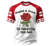 T-shirt graphique pour la célébration du jour de saint - T-shirt décontracté à manches courtes avec design imprimé - T-shirt confortable au quotidien, rouge, XL