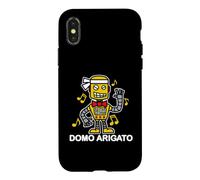 T-Shirt Graphique Robot Domo Arigato des années 80 (foncé) Coque pour iPhone X/XS