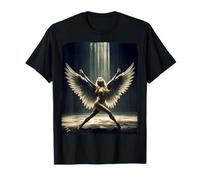 T-Shirt Graphique Sexy pour Fille - Ange Blonde Dansant T-Shirt