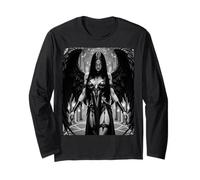 T-Shirt Graphique Sexy pour Fille - Ange déchu Sexy Ver #2 Yeux Ouverts Manche Longue