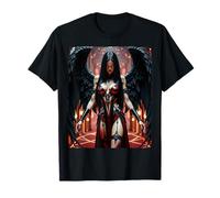 T-Shirt Graphique Sexy pour Fille - Ange déchu Sexy Ver #2 Yeux Ouverts T-Shirt