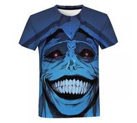 T-shirt Graphique Solo Leveling pour Adolescents - Tee en Coton à Manches Courtes, Style Anime Tendance, noir 3, M