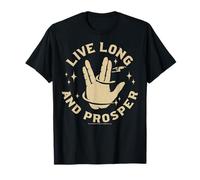 T-shirt graphique Star Trek Live Long And Prosper Enterprise T-Shirt