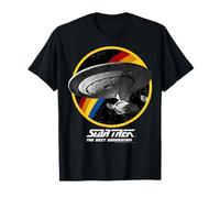 T-shirt graphique Star Trek Next Generation Rainbow Ship Badge T-Shirt