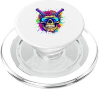 T-Shirt Graphique tête de Mort psychédélique Rebelle : Dope Skull PopSockets PopGrip pour MagSafe