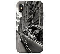 T-Shirt Graphique Vintage drôle de Chat Gangster Meme Chat Papa Femme Coque pour iPhone X/XS