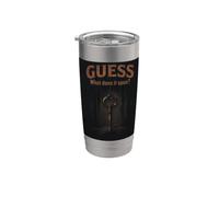 T-shirt graphique vintage Guess What It Opens Mystery Key Door Gobelet isotherme en acier inoxydable double paroi