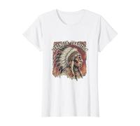 T-Shirt Graphique Vintage Indien Chief Strength Tradition T-Shirt Graphique avec Valeur