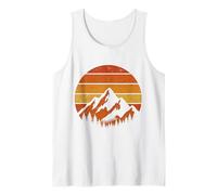 T-Shirt Graphique Vintage Mountain Sunset Nature Lover Débardeur