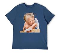 T-shirt graphique vintage Rock Band inspiré des années 80, design fumeur de guitariste, tee-shirt rétro en métal pour homme, Style marine, 6XL