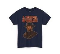 T-shirt graphique western vintage, chemise A Fistful of Dollars, T-shirt unisexe en coton, vêtements de fan de cinéma, vêtements de style occidental, bleu marine, 4XL
