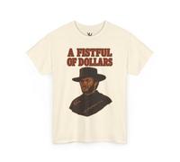 T-shirt graphique western vintage, chemise A Fistful of Dollars, T-shirt unisexe en coton, vêtements de fan de cinéma, vêtements de style occidental, naturel, 4XL