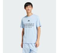 T-shirt graphisme linéaire House of Tiro Glow Blue S