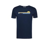 T-shirt Greenbomb Nature Canoe River Guide Bleu M