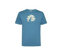 T-shirt Greenbomb Nature Clouds Ride Fusion Bleu S