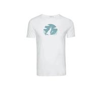 T-shirt Greenbomb Nature Clouds Ride Guide Blanc S