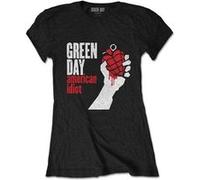 T-shirt greenday american idiot unisexe noir taille s Noir G