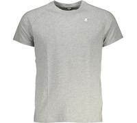 T-shirt gris élégant pour hommes avec logo et application, taille : S Couleur : Grigio