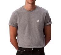 T-Shirt Gris Homme Calvin Klein Jeans Badge 30s L