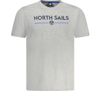 T-shirt gris pour hommes avec col rond & imprimé - Parfait pour l'été, taille : S Couleur : Grigio