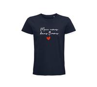 T-Shirt Grossesse Homme Mini Nous dans 9 Mois - Affichez l'Arrivée du Bébé - L - Bleu
