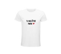 T-Shirt Grossesse Homme Tu Vas Être Papa - Annoncez la Grande Nouvelle - S - Blanc