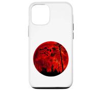 T-Shirt Grunge Bats Flying Gothic Blood Red Moon Coque pour iPhone 12/12 Pro