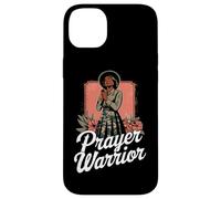 T-Shirt Guerrier De Prière Dieu Jésus Chrétien Noir Coque pour iPhone 14 Plus