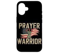 T-Shirt Guerrier De Prière Dieu Jésus Chrétien Noir Coque pour iPhone 16