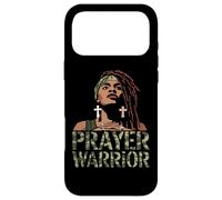 T-Shirt Guerrier De Prière Dieu Jésus Chrétien Noir Coque pour iPhone 17 Pro Max