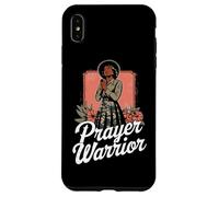 T-Shirt Guerrier De Prière Dieu Jésus Chrétien Noir Coque pour iPhone XS Max