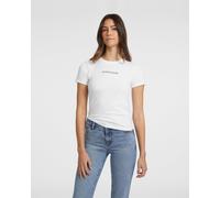Guess Jeans T-shirt manches courtes logo femme blanc Taille S