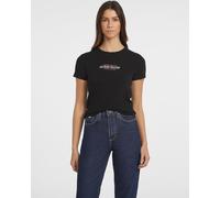 Guess Jeans Gj Cn Slim American Tr Short Sleeve T-shirt Noir L Femme