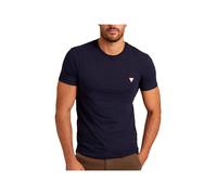 T Shirt Guess Classic Logo Triangle Homme Bleu