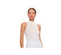 T shirt Guess Femme Beau Blanc Coton XS