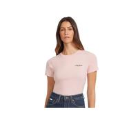 T shirt Guess Femme Slim print Rose Coton S